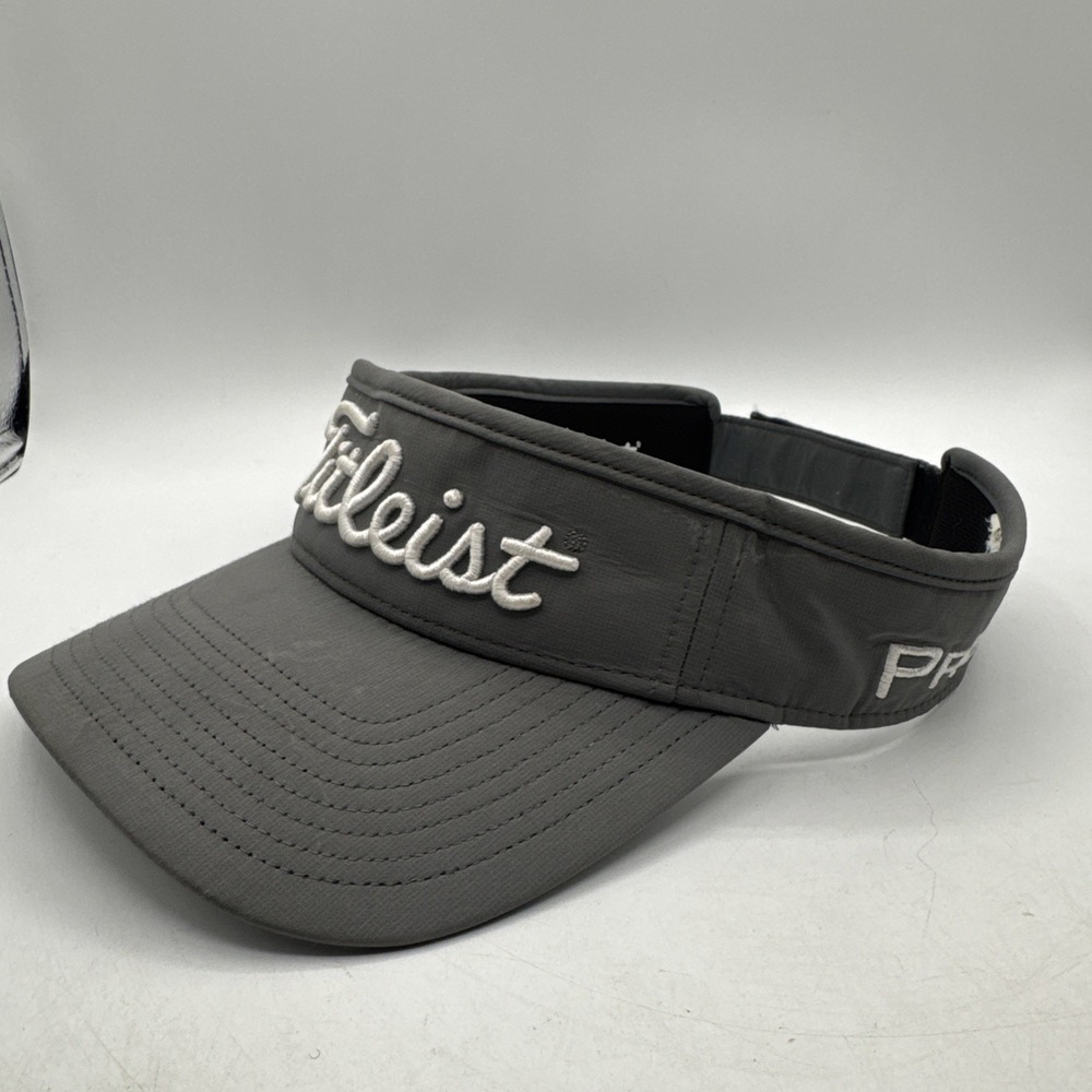 Titleist FJ Pro V1 Golf Sun Visor Hat Cap Adjustable Outdoors Mens Women Gray